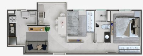 Apartamento 39m² 1