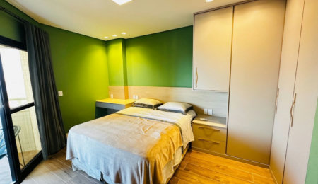 Flat com 1 dormitório para alugar, 43 m² por R$ 7.500,00/mês - Boqueirão - Santos/SP
