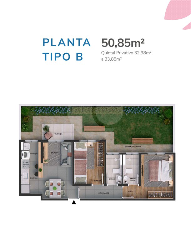 Apartamento à venda com 2 quartos, sendo 1 suíte, em Vila Rica, Sorocaba, SP