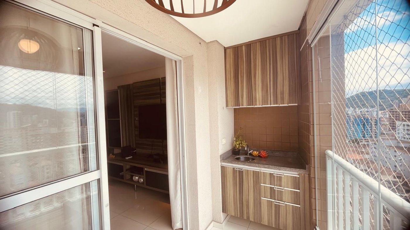 Apartamento com 3 dormitórios à venda, 92 m² por R$ 899.000,00 - Encruzilhada - Santos/SP