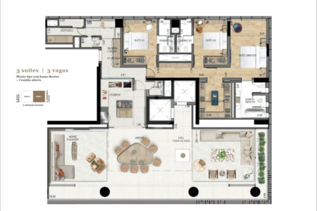 Apartamento à venda com 3 suítes em Pinheiros, São Paulo, SP