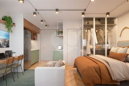 Apartamento à venda com 1 quarto em Pinheiros, São Paulo, SP