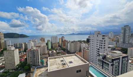 Apartamento com 2 dormitórios para alugar, 100 m² por R$ 12.500,02 - Aparecida - Santos/SP