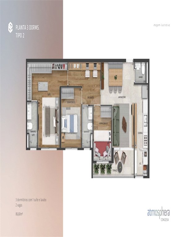 Apartamento à venda com 3 suítes no Centro, Indaiatuba, SP