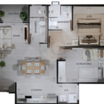 Apartamento à venda com 2 quartos, sendo 1 suíte, no Centro, Porto Feliz, SP