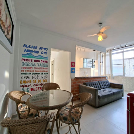 Apartamento com 1 dormitório à venda, 52 m² por R$ 450.000,00 - Aparecida - Santos/SP