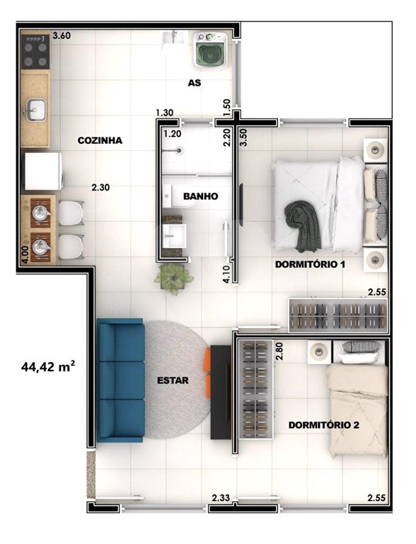 Casa à venda com 2 quartos no condomínio Moradas Parada Inglesa, São Paulo - SP