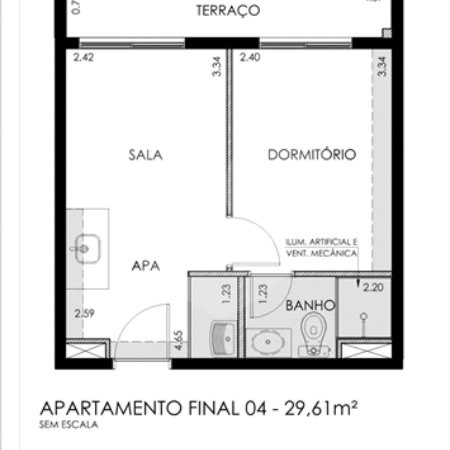 Apartamento à venda com 1 suíte em Butantã, São Paulo, SP