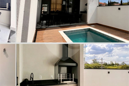 Casa à venda com 3 suítes no condomínio Residencial Mont'alcino, Valinhos - SP