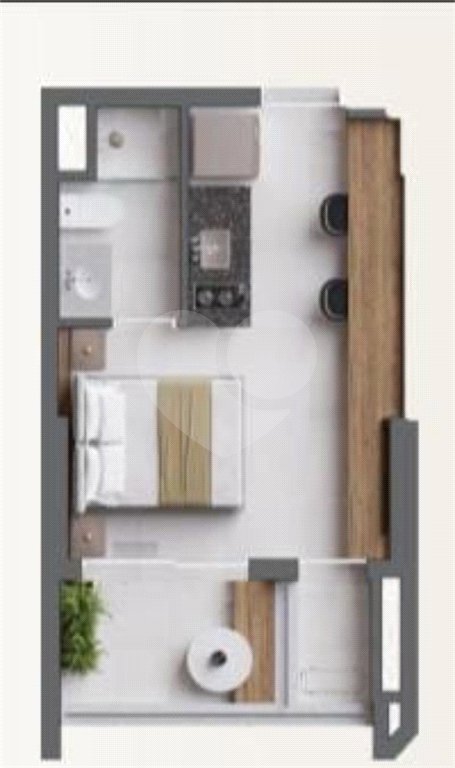 Studio à venda com 1 quarto em Jardim das Acácias, São Paulo, SP