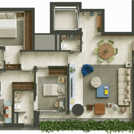 Apartamento à venda com 3 suítes em Cidade Monções, São Paulo, SP