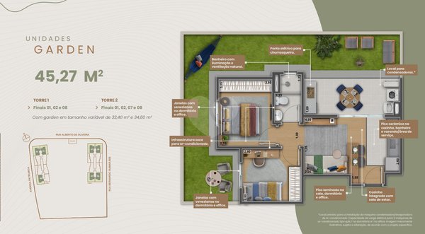 Apartamento 45m² 1