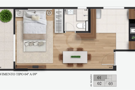 Apartamento à venda com 1 quarto em Vila Mazzei, São Paulo, SP