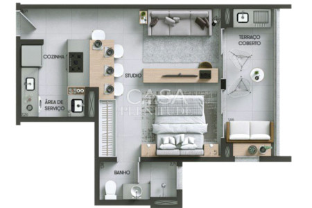 Apartamento à venda com 1 suíte em Jardim do Paço, Sorocaba, SP
