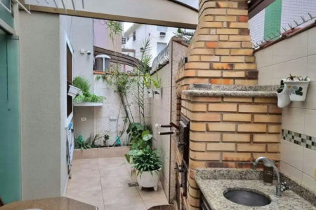 Casa com 3 dormitórios à venda, 159 m² por R$ 1.380.000,00 - Embaré - Santos/SP