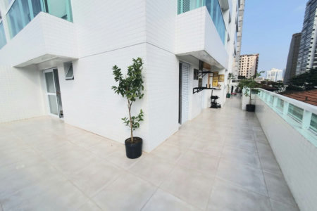Apartamento Garden 94 m² com 2 dormitórios para venda ou aluguel no Embaré - Santos/SP
