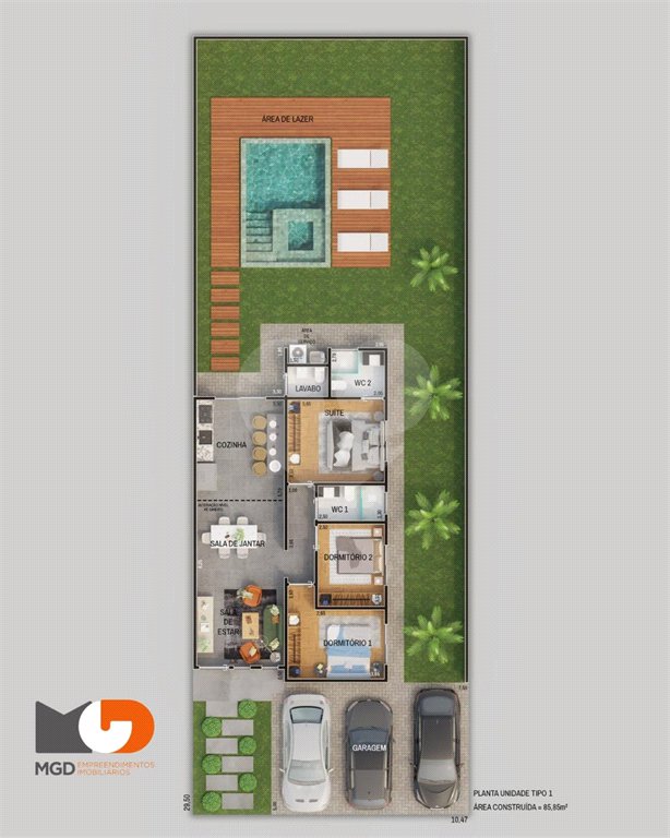 Casa Térrea à venda com 2 suítes em Jardim Estância Brasil, Atibaia, SP
