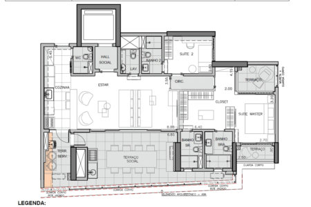 Apartamento à venda com 2 suítes em Santo Amaro, São Paulo, SP