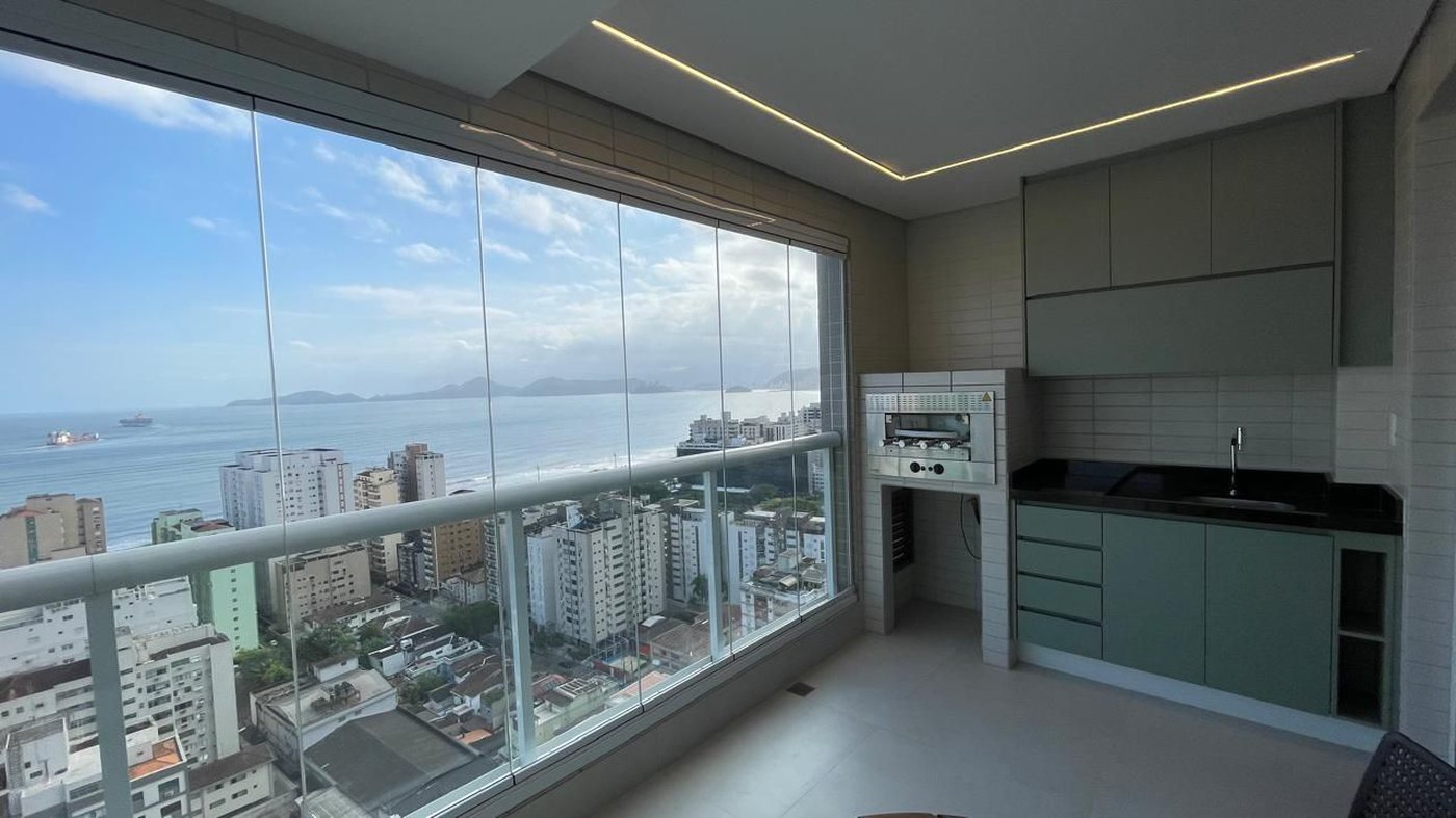 Apartamento com 2 dormitórios à venda, 100 m² por R$ 2.300.000,00 - Aparecida - Santos/SP