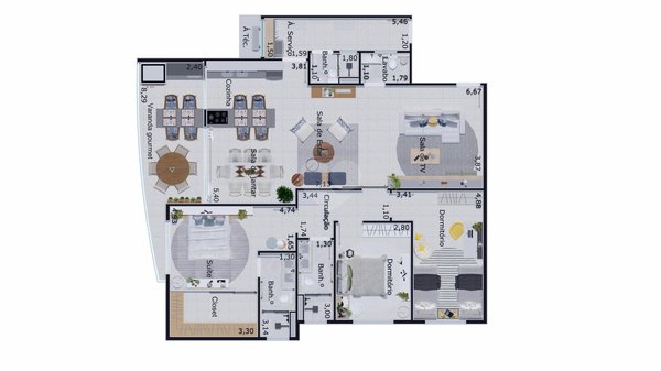 Apartamento 140m² 5