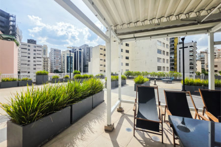 Apartamento Garden - Santa Cecília / Higienópolis - 1 Quartos - Venda / Compra - Quintal