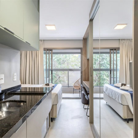 Studio à venda ou para alugar com 1 quarto em Moema, São Paulo, SP