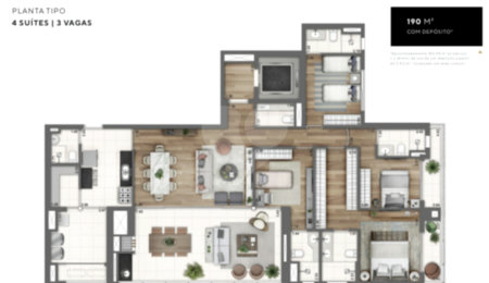 Apartamento à venda com 4 suítes em Perdizes, São Paulo, SP