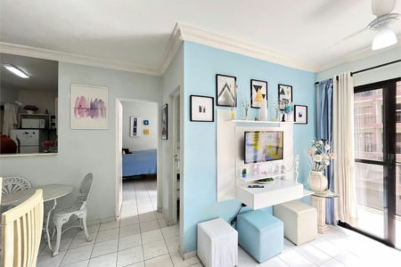 Apartamento com 1 dormitório à venda, 52 m² por R$ 265.000,00 - Jardim Três Marias - Guarujá/SP