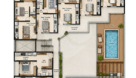 Flat à venda com 1 quarto em Peró, Cabo Frio, RJ