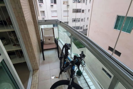 Apartamento com 2 dormitórios à venda, 108 m² por R$ 1.180.000,00 - Gonzaga - Santos/SP