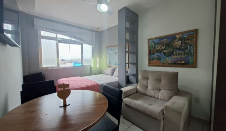 Apartamento com 1 dormitório à venda, 26 m² por R$ 340.000,00 - Aparecida - Santos/SP