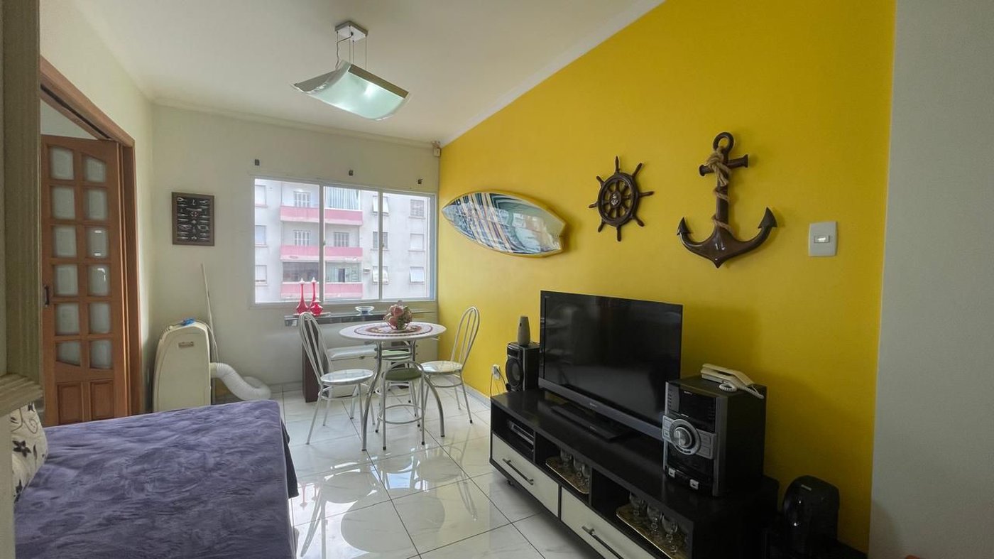 Apartamento com 1 dormitório à venda, 37 m² por R$ 390.000,00 - Boqueirão - Santos/SP