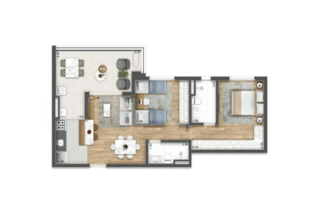 Apartamento à venda com 2 quartos, sendo 1 suíte,  em Vila Romana, São Paulo, SP