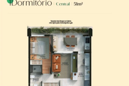 Apartamento à venda com 1 quarto em Jardim Alvorada, São José dos Campos, SP