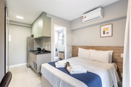 Studio à venda ou para alugar com 1 quarto em Moema, São Paulo, SP