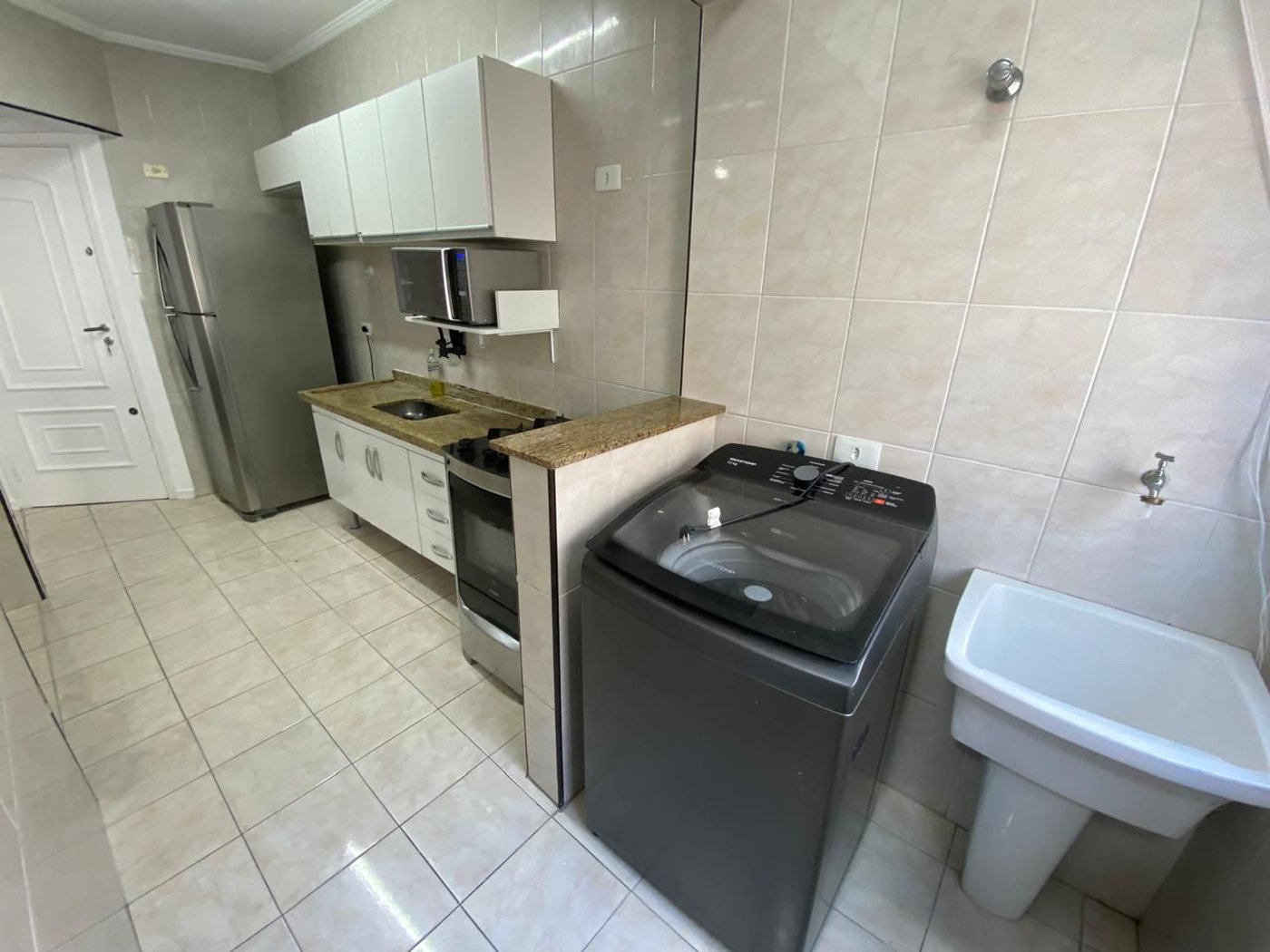 Apartamento com 1 dormitório para alugar, 65 m² por R$ 4.500,00/mês - José Menino - Santos/SP