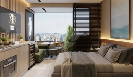 Studio à venda com 1 quarto em Cerqueira César, São Paulo, SP