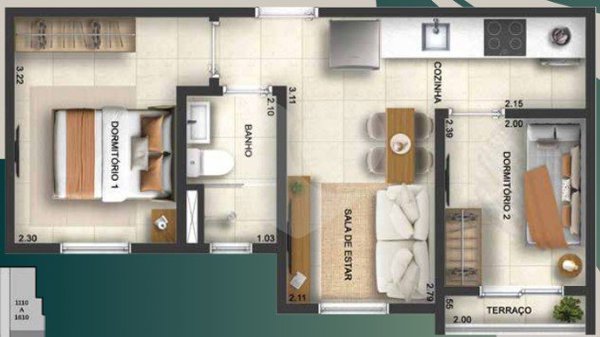 Apartamento 35m² 5