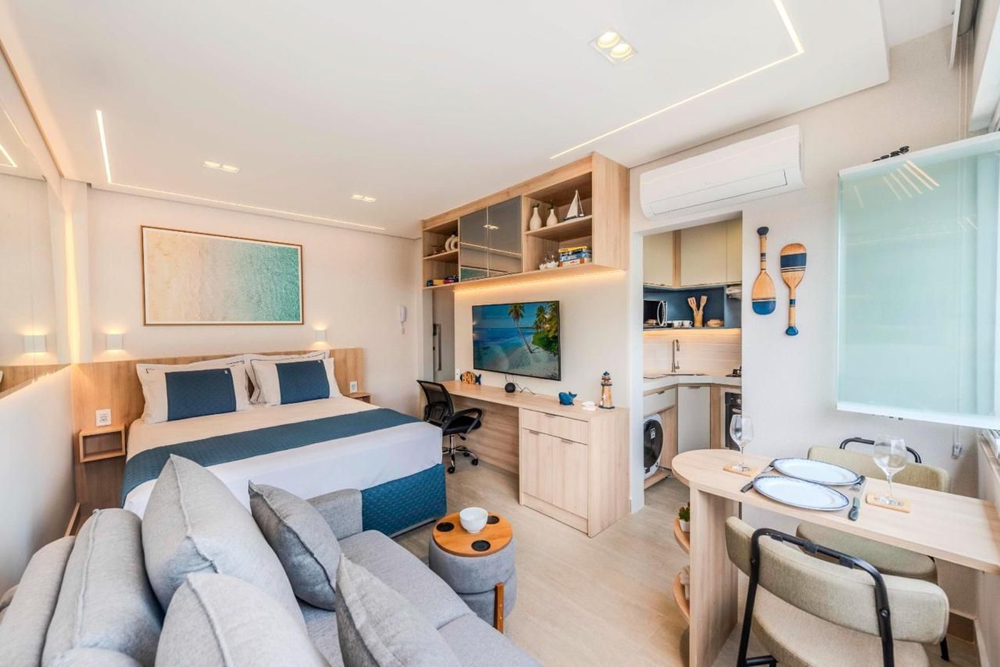 Apartamento com 1 dormitório à venda, 31 m² por R$ 550.000,00 - Boqueirão - Santos/SP