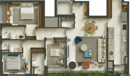 Apartamento à venda com 3 suítes em Cidade Monções, São Paulo, SP
