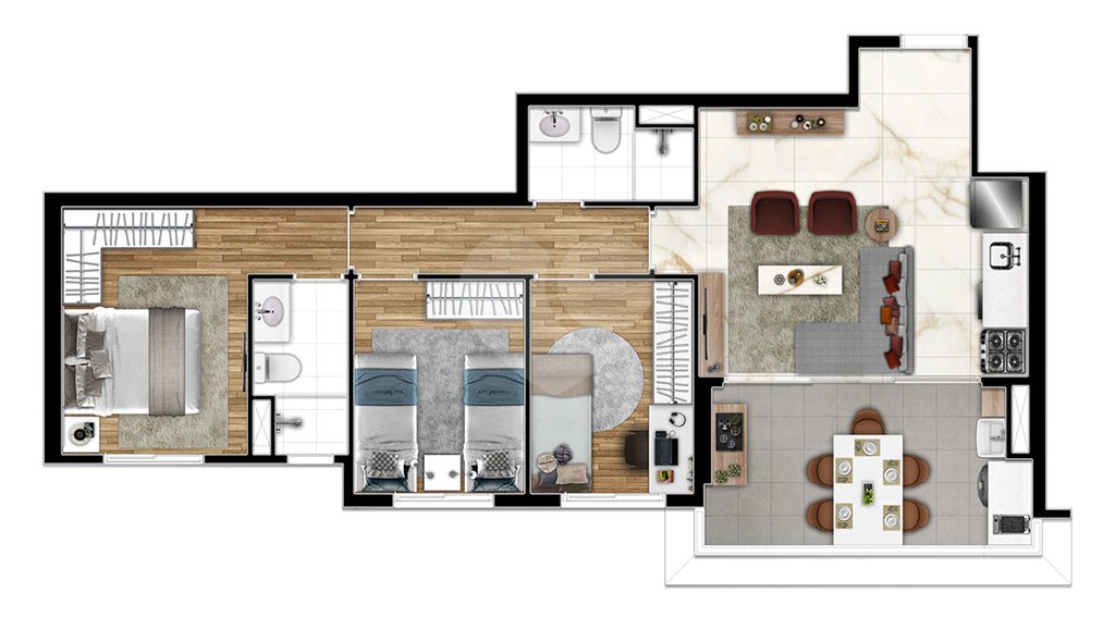 Apartamento à venda com 3 quartos em Barra Funda, São Paulo, SP