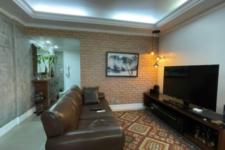 Apartamento com 3 dormitórios frente a praia à venda, 161 m² por R$ 2.200.000 - Gonzaga - Santos/SP