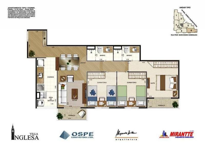 Apartamento à venda com 3 quartos, sendo 1 suíte, em Tucuruvi, São Paulo, SP