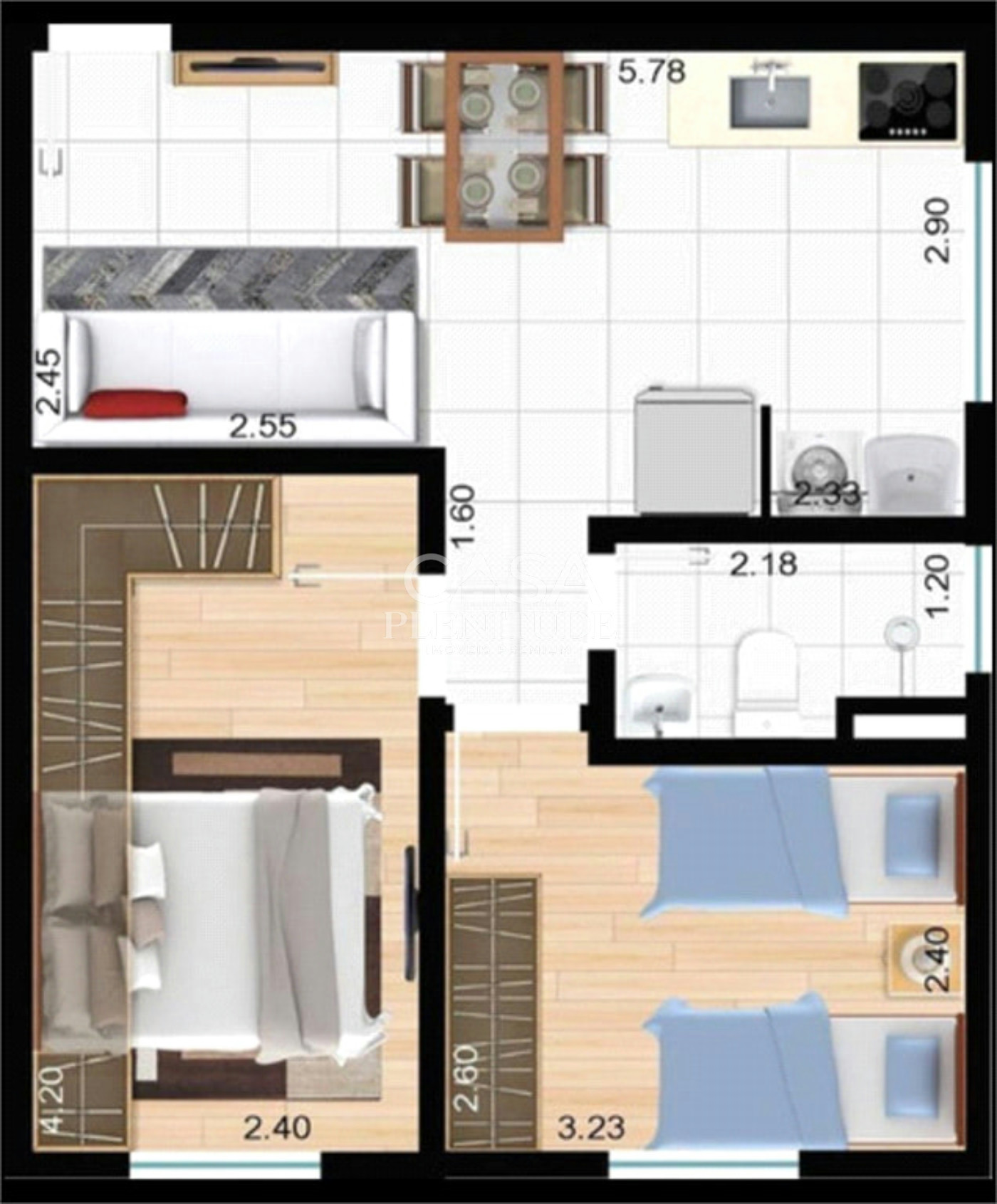Apartamento à venda com 2 quartos em Jardim Tulipas, Sorocaba, SP