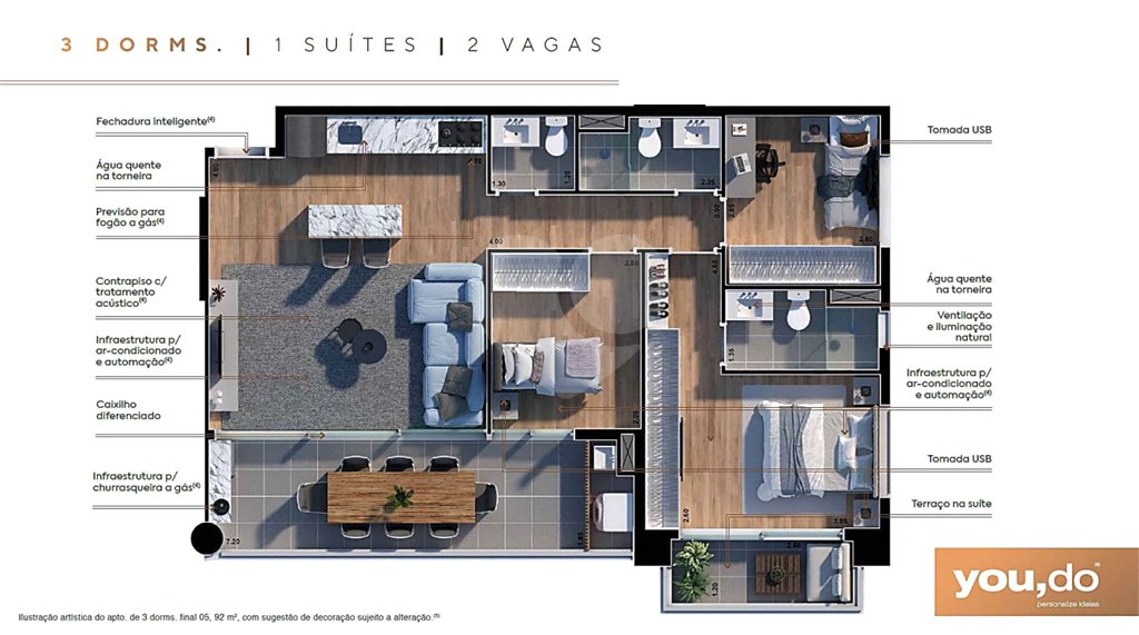 Apartamento à venda com 3 quartos, sendo 1 suíte, em Pinheiros, São Paulo, SP