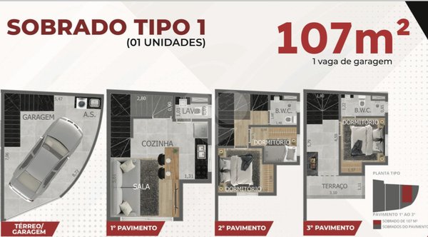 Casa 107m² 1