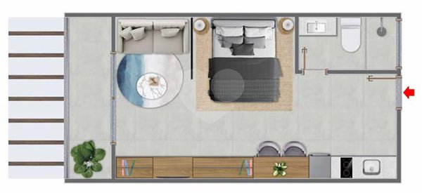 Apartamento 34m² 1