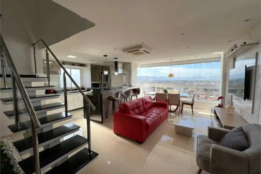 Duplex à venda com 3 suítes em Caiçara, Praia Grande, SP