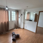 Apartamento de 44m² com vaga na garagem.