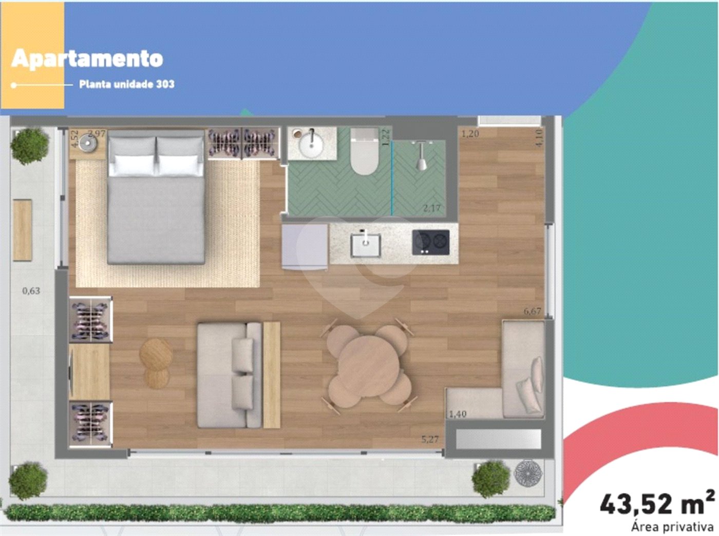 Apartamento à venda com 1 quarto em Pinheiros, São Paulo, SP